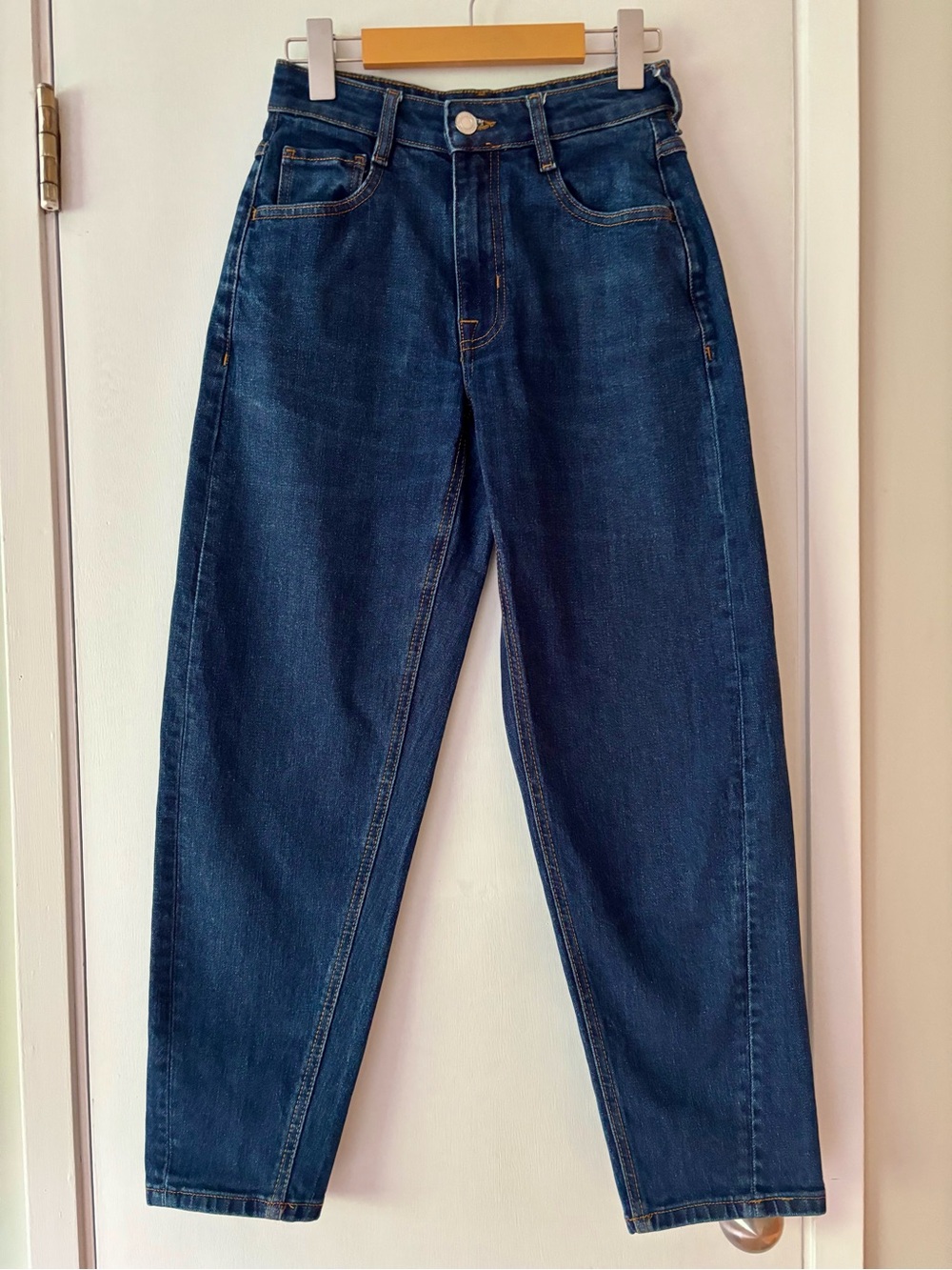 Frank And Oak Linda Balloon Fit Jeans Women’s 24 Dark Wash Denim